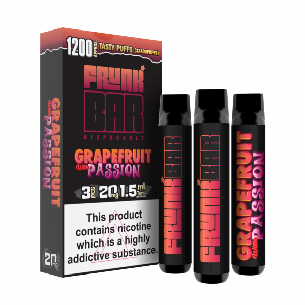 Grapefruit with Passion Disposable Vape 3pcs 1200 Puffs